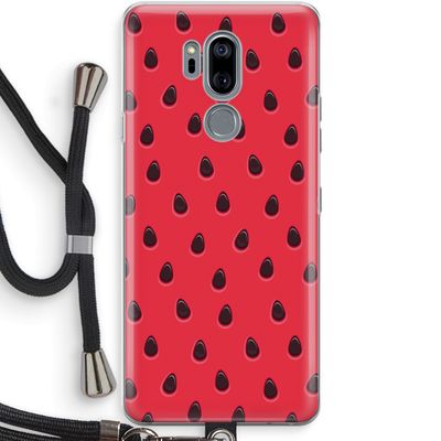 Watermelon: LG G7 Thinq Transparant Hoesje met koord