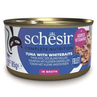 SCHESIR in cooking water Tuna with whitebait - nat kattenvoer - 85 g