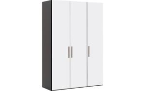 Goossens Kledingkast Easy Storage Ddk, Kledingkast 153 cm breed, 220 cm hoog, 3x glas draaideur