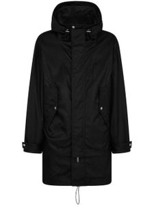 DSQUARED2 manteau à logo imprimé - Noir