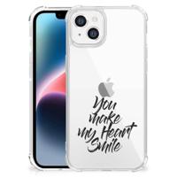 Apple iPhone 14 Plus Telefoonhoesje met tekst Heart Smile Apple iPhone 14 Plus Telefoonhoesje met tekst Heart Smile