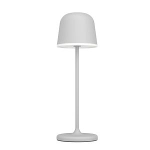 EGLO Mannera Tafellamp - Aanraakdimmer - Draadloos - 34 cm - Grijs/Wit - Oplaadbaar - Binnen en Buiten