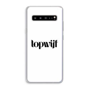 Topwijf Wit: Samsung Galaxy S10 5G Transparant Hoesje