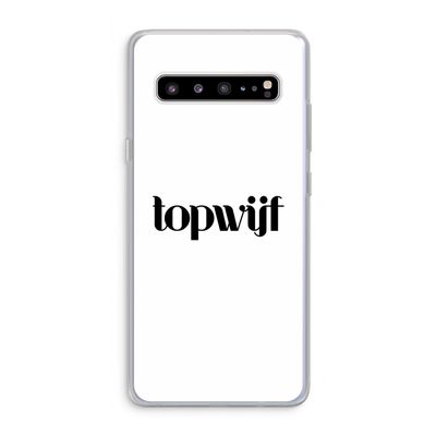 Topwijf Wit: Samsung Galaxy S10 5G Transparant Hoesje