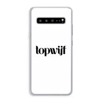 Topwijf Wit: Samsung Galaxy S10 5G Transparant Hoesje