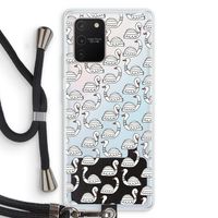 Zwanen: Samsung Galaxy S10 Lite Transparant Hoesje met koord