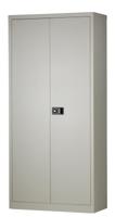 Bisley draaideurkast, ft 195 x 91 x 40 cm (h x b x d), 4 legborden, grijs