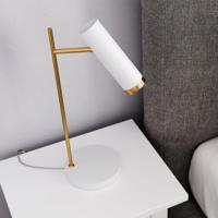 Tafellamp wit koper modern &apos;Pulse&apos; By Rydens verstelbaar GU10 490mm