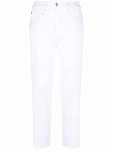 7 For All Mankind jean droit Malia à taille haute - Blanc