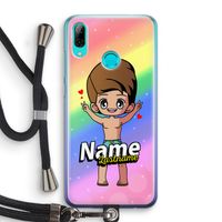 Chibi Maker man: Huawei P Smart (2019) Transparant Hoesje met koord