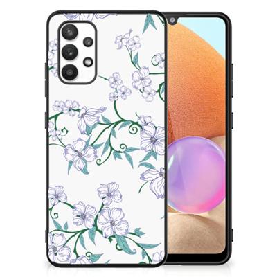 Samsung Galaxy A32 4G | A32 5G Enterprise Editie Uniek Bloemen Hoesje Blossom White