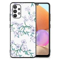 Samsung Galaxy A32 4G | A32 5G Enterprise Editie Uniek Bloemen Hoesje Blossom White