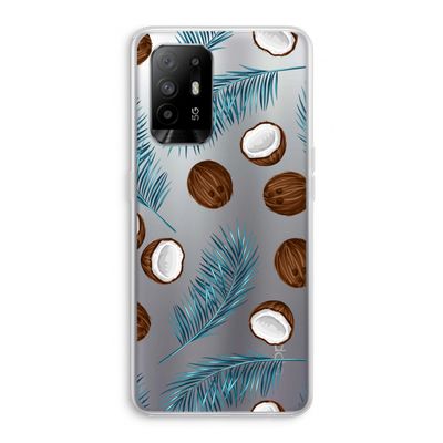 Kokosnoot roze: Oppo A95 5G Transparant Hoesje