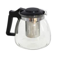 Glazen theepot 900 ml met filter/infuser en handvat - thumbnail