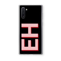 Monogram: Samsung Galaxy Note 10 Transparant Hoesje Monogram: Samsung Galaxy Note 10 Transparant Hoesje