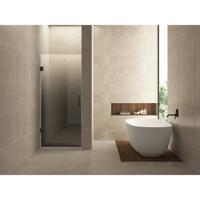 Nisdeur Wiesbaden Less | 80x200 cm | Links | Spiegelrook- naar helder glas | Gunmetal beslag