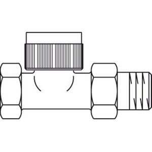 Oventrop Thermostatische radiatorafsluiter F 1/2 recht Kvs 0,32 m3 h 1180704