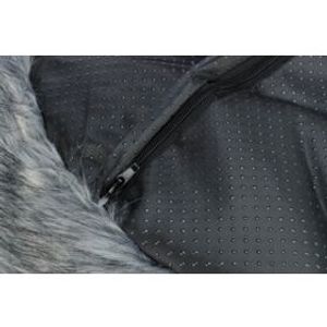 Trixie hondenmand yelina zwart / grijs 55x55x13 cm