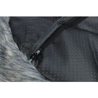 Trixie hondenmand yelina zwart / grijs 55x55x13 cm - thumbnail