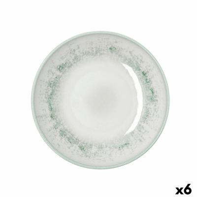 Diep bord Bidasoa Kai Hydrozero Wit Keramisch Ø 23 cm (6 Stuks)