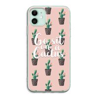 Cactus quote: iPhone 11 Transparant Hoesje