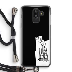 Musketon Painter: Samsung Galaxy J8 (2018) Transparant Hoesje met koord