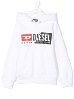 Diesel Kids hoodie à logo imprimé - Blanc