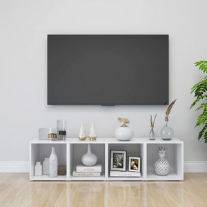 Tv-meubelen 4 st 37x35x37 cm spaanplaat wit