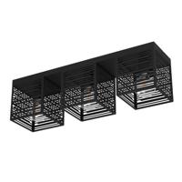 Eglo PlafondlampPiedritas zwart - 3x E27 - 900357