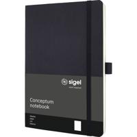 Sigel CO339 Notitieboek Conceptum Softcover DIN A5 Blanco Zwart Aantal paginas: 97