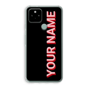 Namecase: Google Pixel 5 Transparant Hoesje