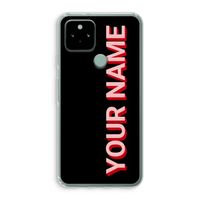 Namecase: Google Pixel 5 Transparant Hoesje