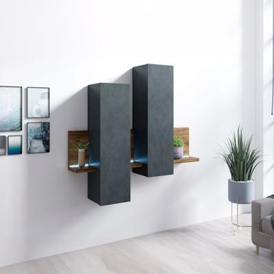 Home365 Wandkast Bologna - Vuren / Antraciet