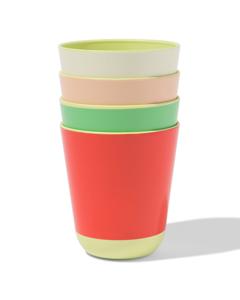 HEMA Bekers 9cm Gekleurd - 4 Stuks (multi)