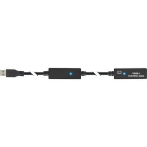 InLine 35650 USB-kabel 5 m USB 3.2 Gen 1 (3.1 Gen 1) USB A Zwart