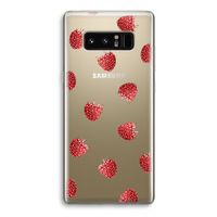Framboosjes: Samsung Galaxy Note 8 Transparant Hoesje