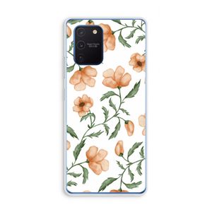 Peachy flowers: Samsung Galaxy Note 10 Lite Transparant Hoesje
