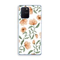 Peachy flowers: Samsung Galaxy Note 10 Lite Transparant Hoesje