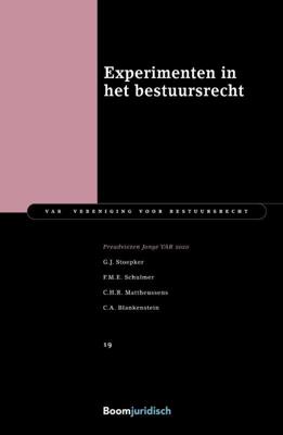 Experimenten in het bestuursrecht (Paperback)