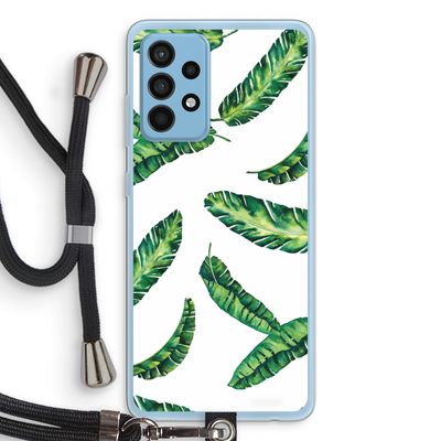 Lange bladeren: Samsung Galaxy A52 Transparant Hoesje met koord
