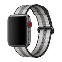 Apple origineel Woven Nylon Apple Watch 38mm / 40mm / 41mm Black - MQVG2ZM/A - thumbnail
