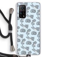 Poezen: Xiaomi Mi 10T 5G Transparant Hoesje met koord