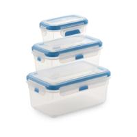 Set 3 Lunchboxen SP Berner super lock Rechthoekig Transparant Plastic (3 Stuks)