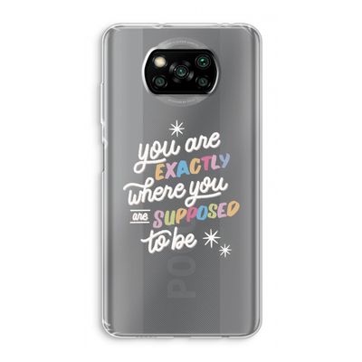 Right Place: Xiaomi Poco X3 Pro Transparant Hoesje