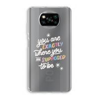 Right Place: Xiaomi Poco X3 Pro Transparant Hoesje