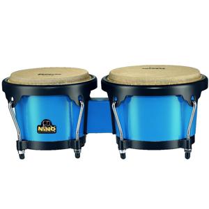 Nino Percussion NINO17B-BK 6.5 en 7.5 inch bongo blauw