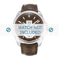 Horlogeband Tag Heuer WAV5152 / FC6231 Krokodillenleer Donkerbruin 23mm - thumbnail