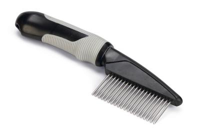 Beeztees Beeztees Verzorgingskam Grof Zwart/Grijs (21cm)