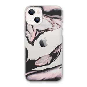 Roze stroom: iPhone 13 Transparant Hoesje
