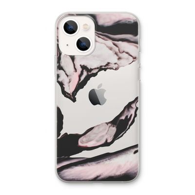 Roze stroom: iPhone 13 Transparant Hoesje